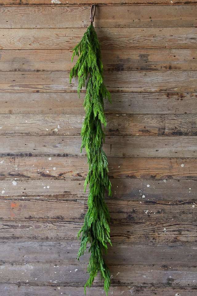 🎄Liquidação de Natal antecipada com 49% DE DESCONTO🔥Verduras naturais de Natal - Guirlanda de pinheiro Norfolk Real Touch