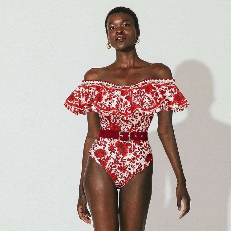 2025 New ✨ Retro printed Swimsuit Set 👙