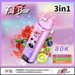 AIVONO AIM FAT BEAR 80000 PUFFS VAPES Kiwi passion fruit + love 66 + mango ice