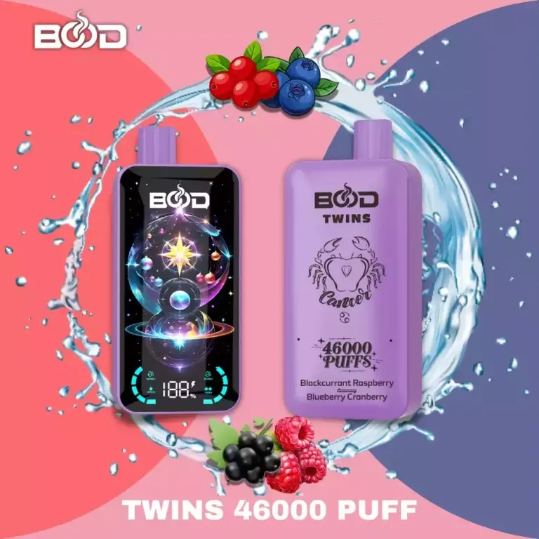 BOOD TWINS 46000 Puffs disposable vapes Passion Fruit Guava & Double Apple_2