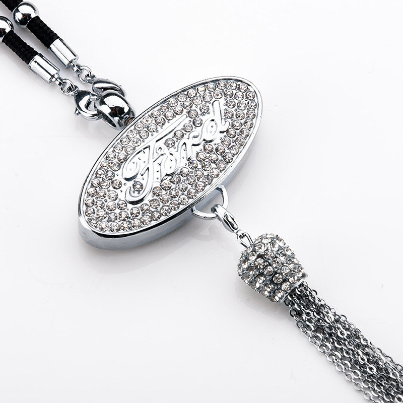 Pingente de aromaterapia com logotipo de carro com diamante de metal