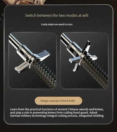 🏕️Πολυλειτουργικό Εργαλείο Ασφαλείας για Πεζοπορία🔦