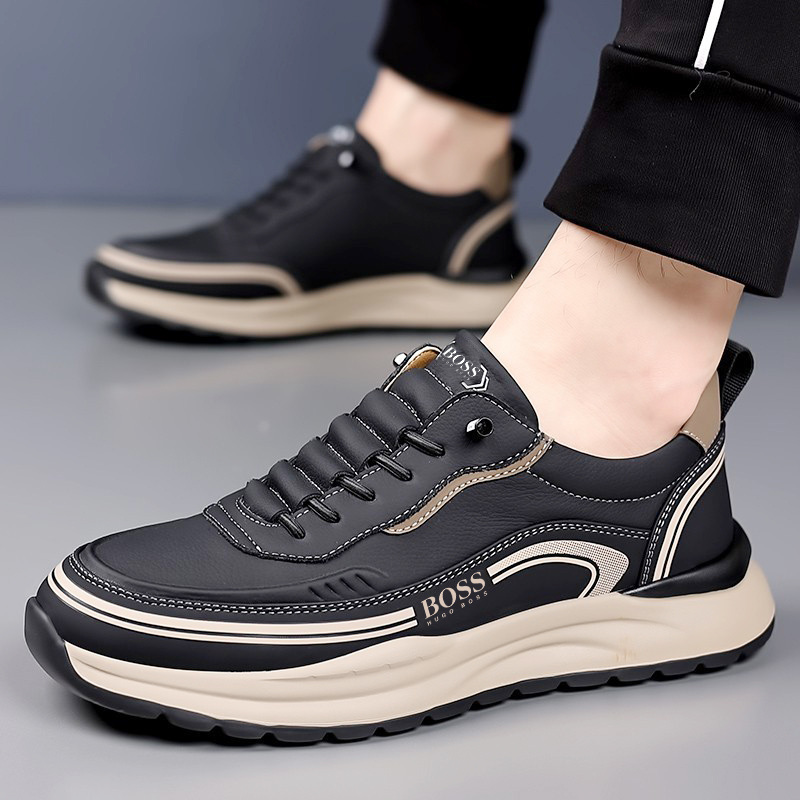 BOSS-Novos sapatos casuais confortáveis, respiráveis, versáteis, leves, antiderrapantes, com sola macia e resistentes ao desgaste