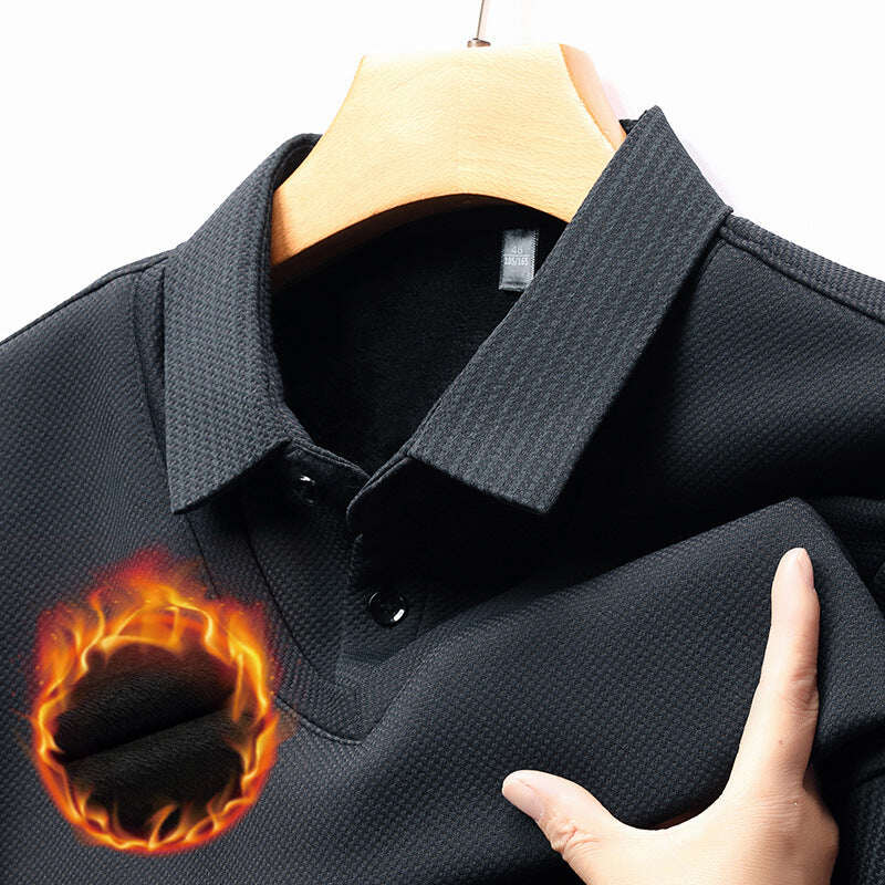 Camisa listrada de gola de 2 peças
