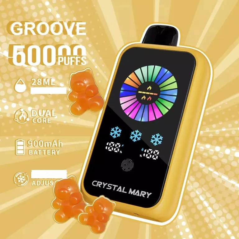 CRYSTAL MARY Groove 50000 Puffs Disposable Vape Sour apple ice