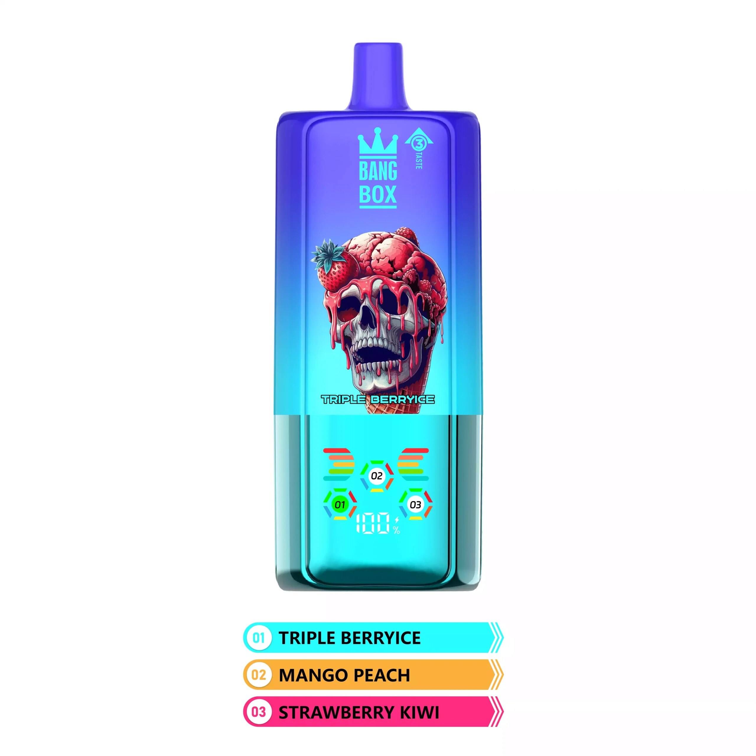 BANGBOX 80000 Puffs 3 az 1-ben Alacsony Nikotintartalmú Eldobható Vaporizátorok Vásároljon Eredeti Újratölthető Eldobható Vaporizátorokat Nagykereskedelemben -