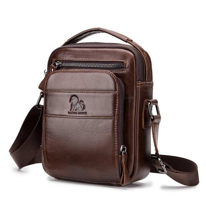 Skórzane męskie torby na ramię Crossbody Messenger Bag