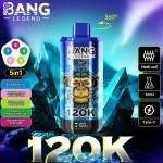Bang Legend 120K Blueberry Ice & Watermelon Bubble Gum & Sour Apple Raspberry & Asparagus Mango Melon & Passion Fruit Kiwi Lime