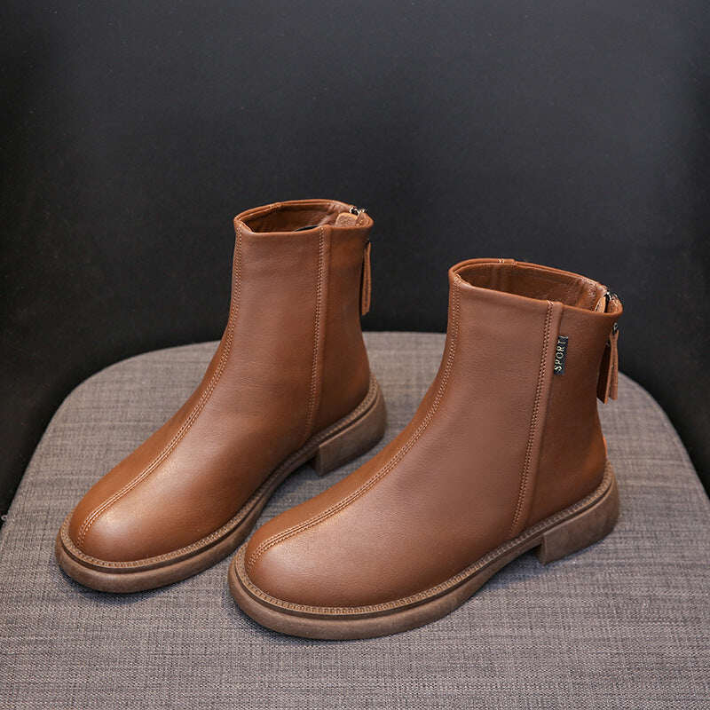 Botins femininos com zíper