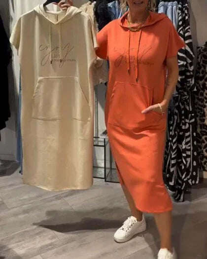💥🔥👗【S-5XL】Novo vestido de fato de treino grande, solto e confortável, respirável, para o verão de 2025