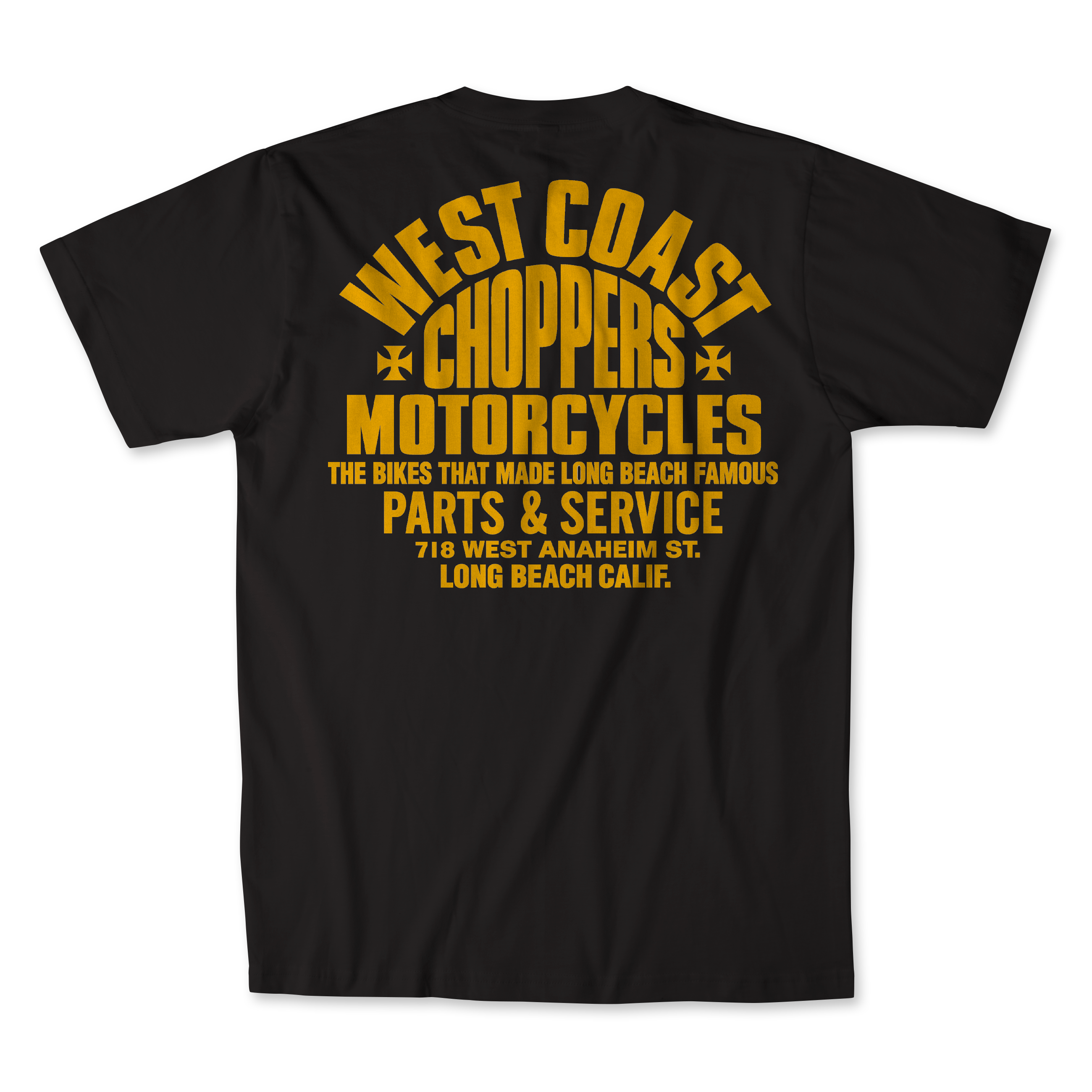 West Coast Choppers Partes Camiseta - Preta