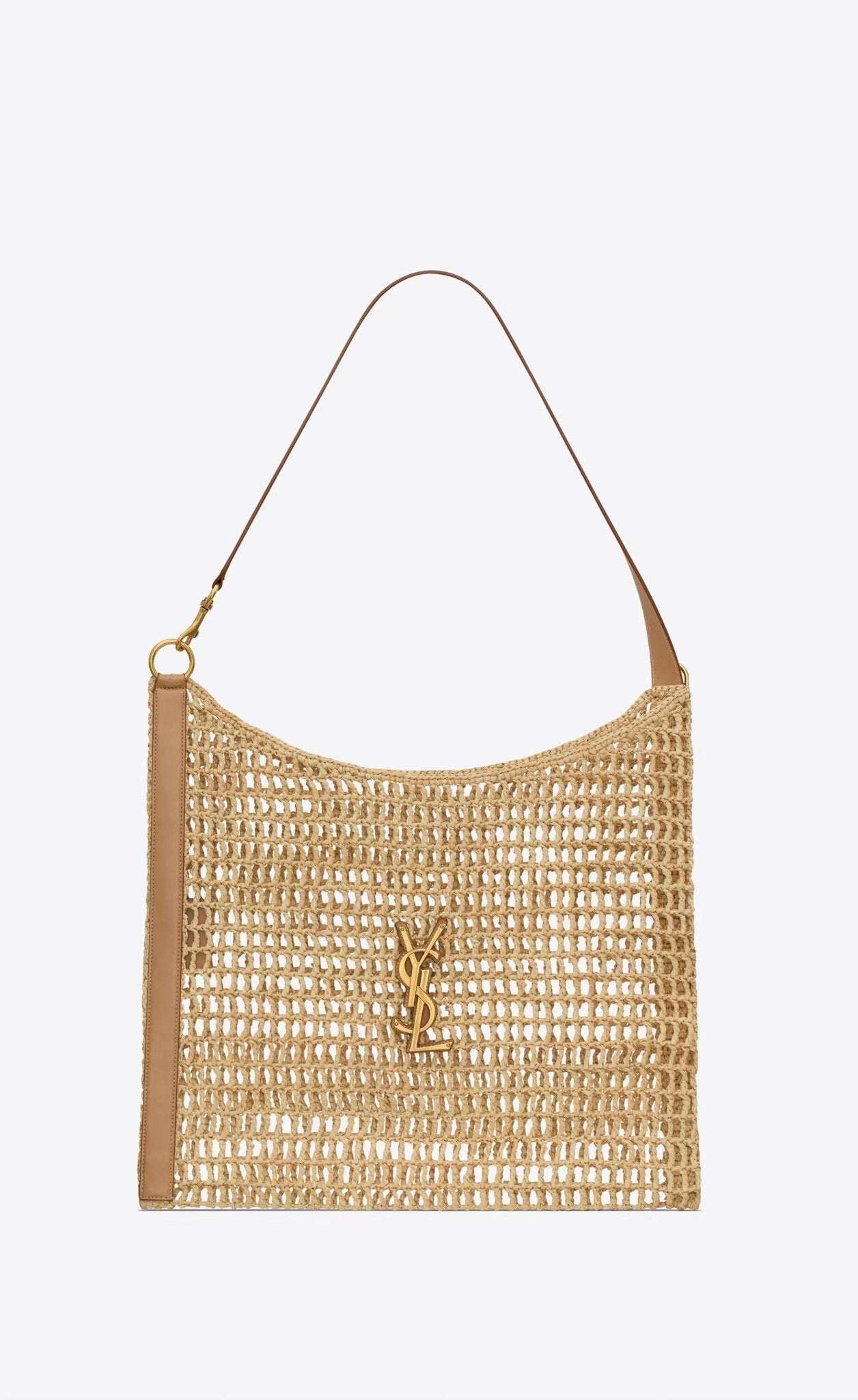 YSL SAINT LAURENT Raffia Oxalis Bag (Multicolor)