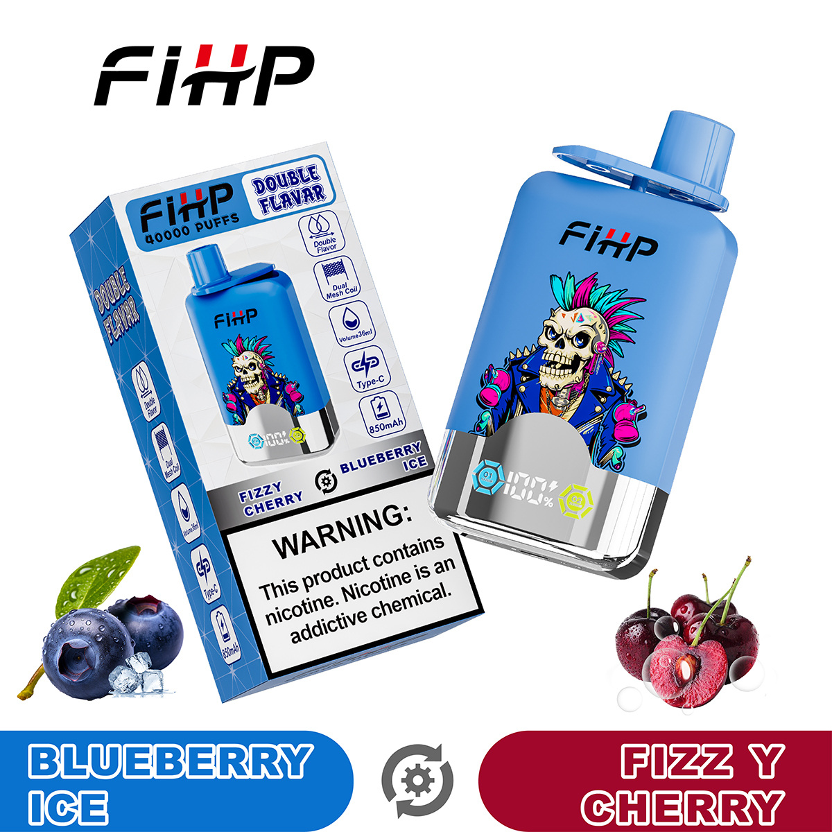 Vape FIHP 40 000 zaciągnięć z podwójnym smakiem