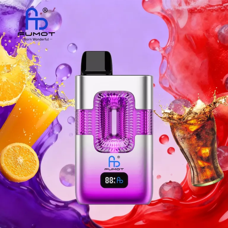 FUMOT ECO 2IN1 50K is a high-capacity rechargeable disposable vape Fanta & Cola Ice