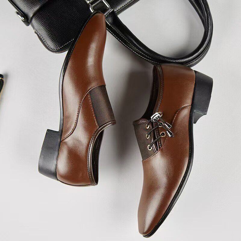Sapato de couro para homem elegantes de estilo vintage | 50% de desconto🔥