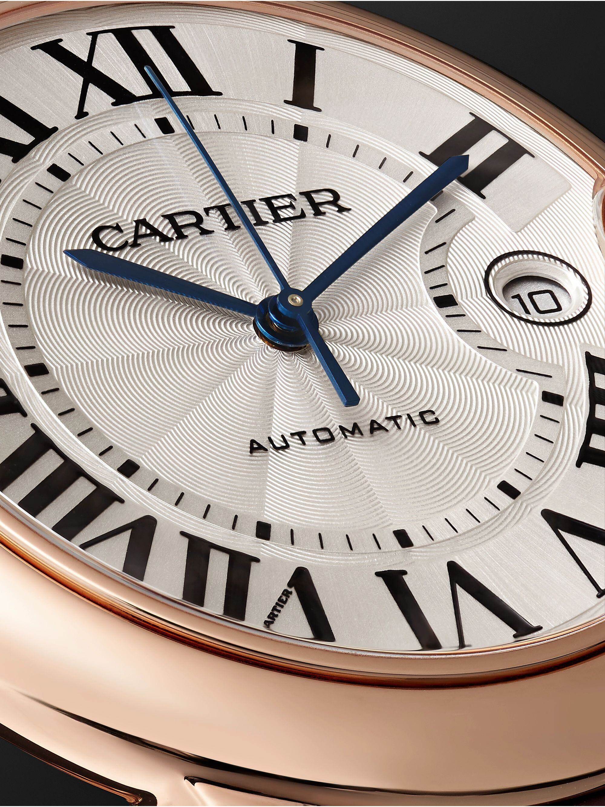 Automatyczny zegarek 42 mm z 18-karatowego różowego złota i skóry aligatora, nr ref. CRWGBB0017