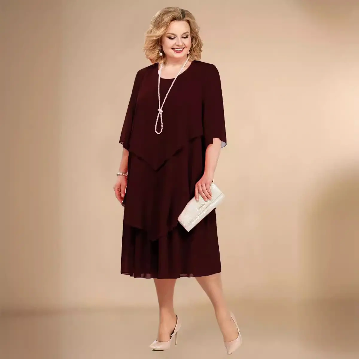 🔥【L-5XL】2024 novo vestido elegante e confortável