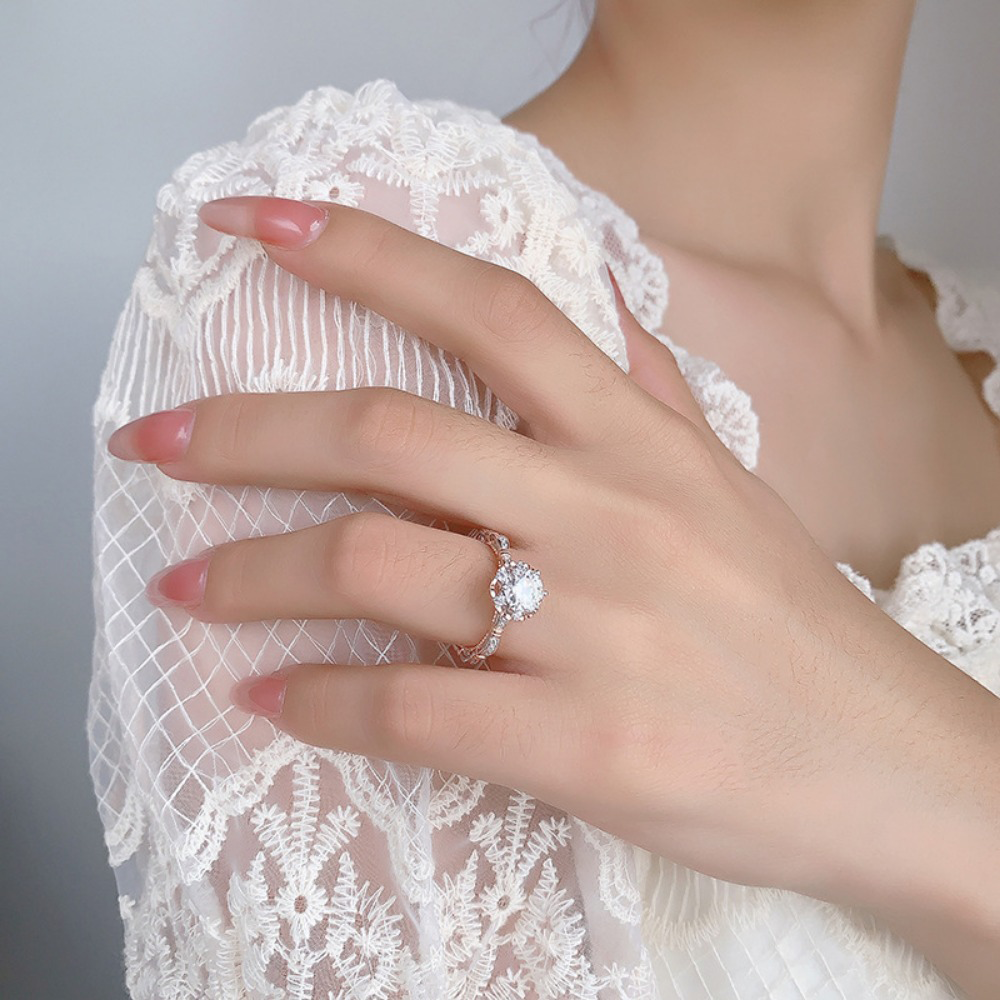 💍HOOMWELL™ Пръстен с розов моасанит