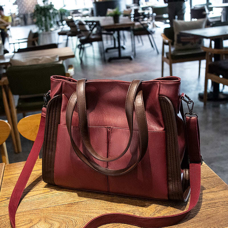 Bolsa feminina de estilo universal com alta capacidade