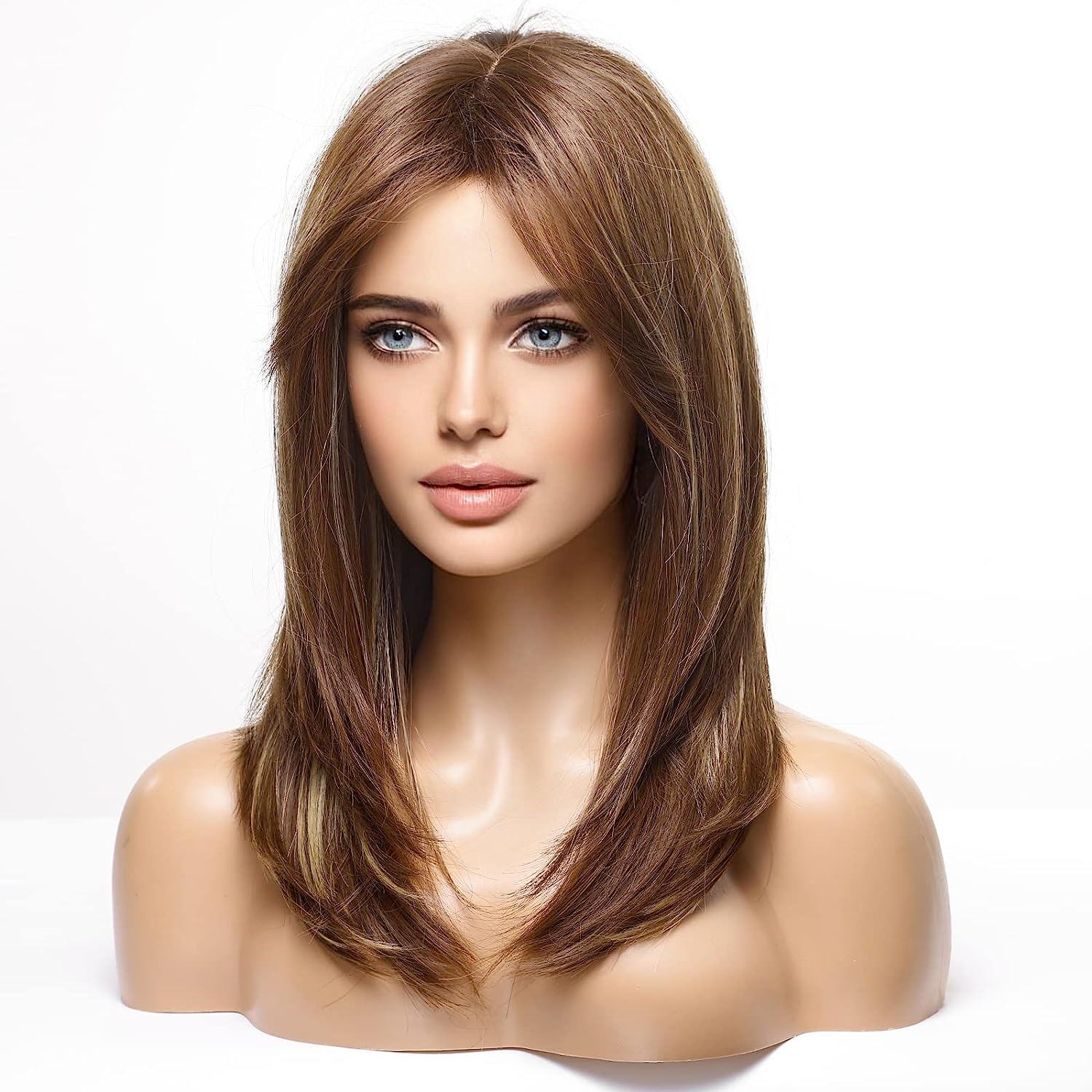 Synthetic Long Wigs  Hair with Bangs for Daily Use