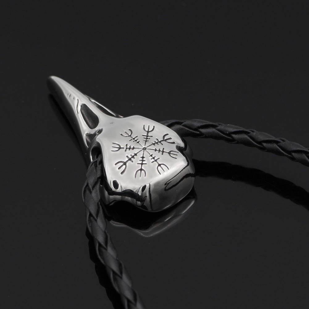 Висулка Череп на гарван - неръждаема стомана