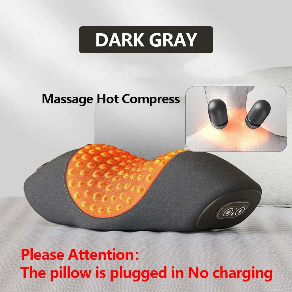 Almofada cervical massageadora elétrica de pescoço 3 velocidades