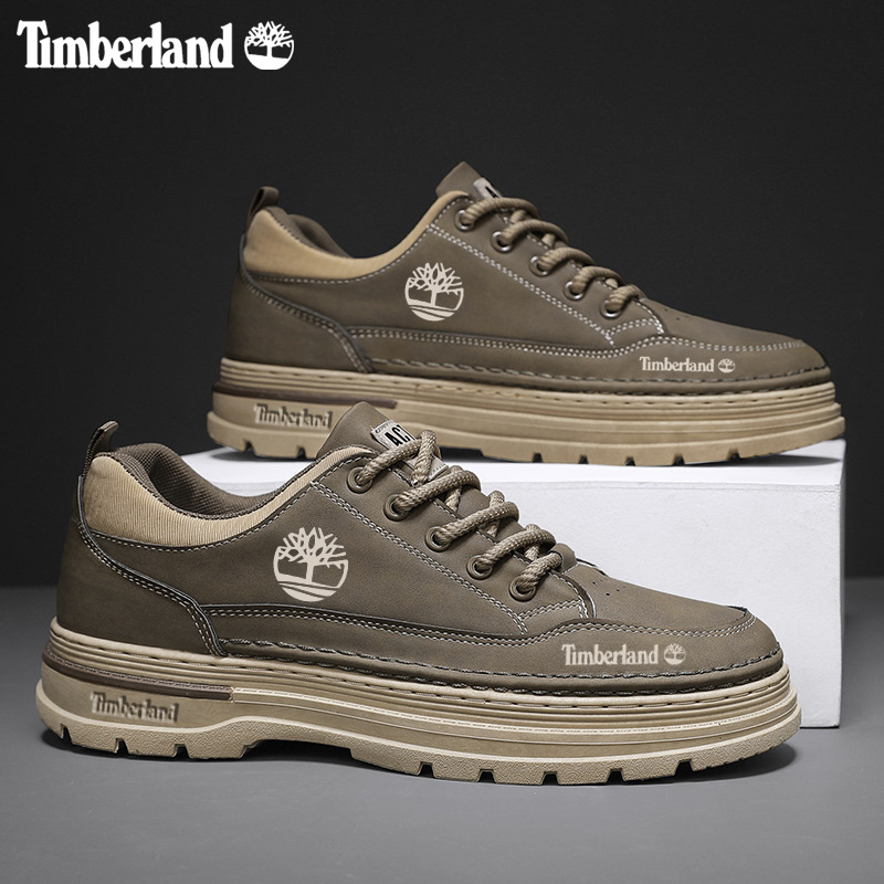 Sapatos de caminhada-Timberland para exterior com sola grossa resistente ao desgaste