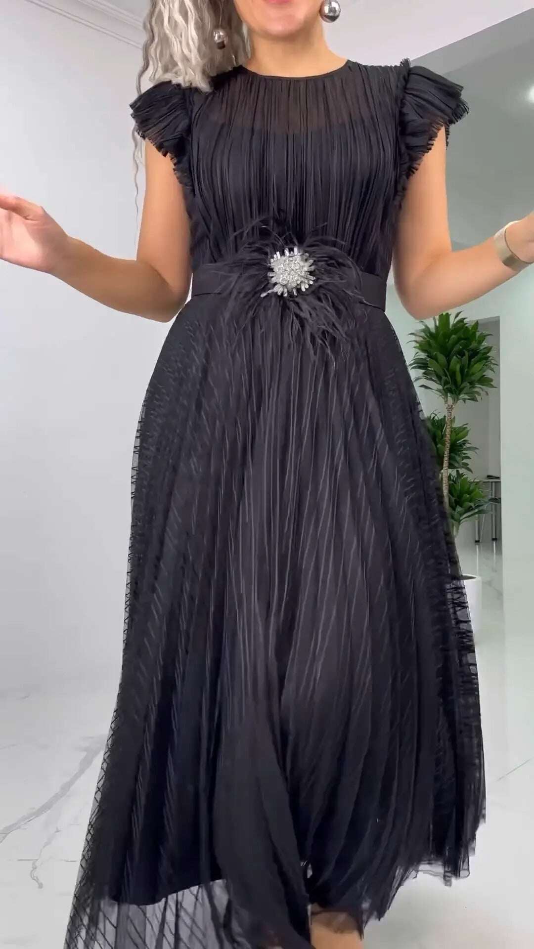 【S-5XL】🥰✨Vestido de chiffon slim fit 2025