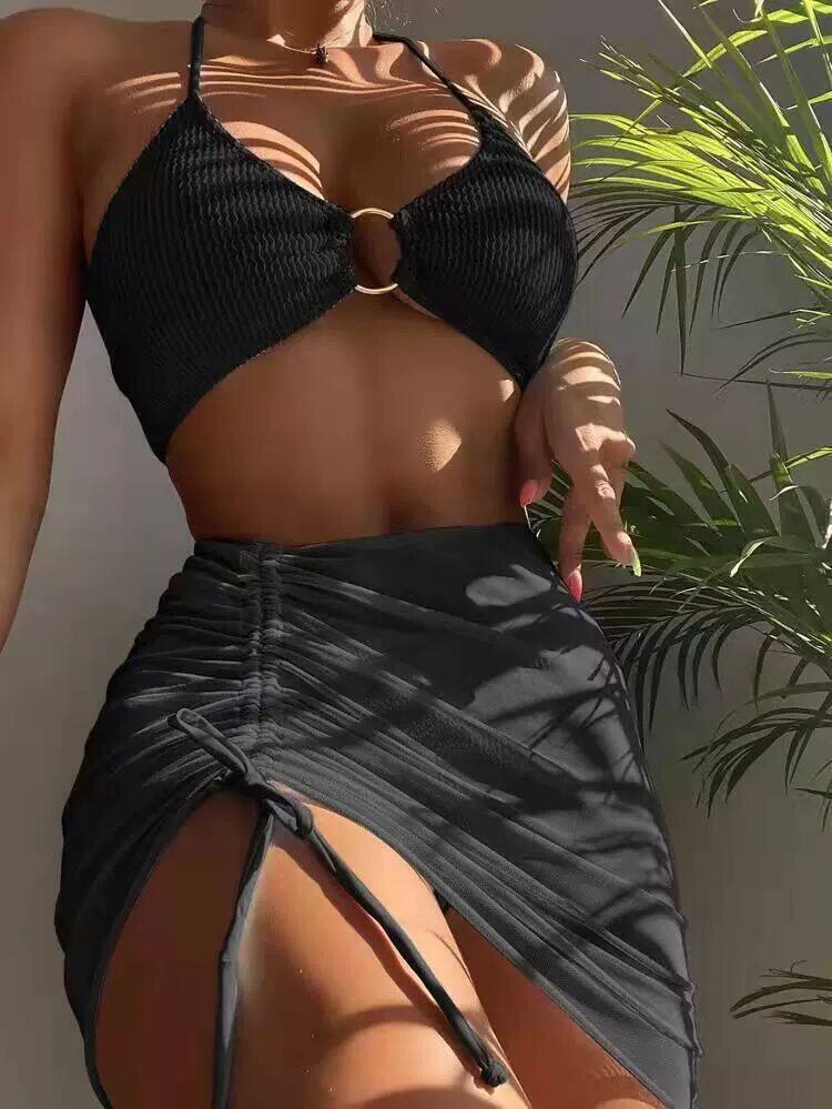 Zestaw bikini Olívia + spódnica na prezent (3-częściowy komplet)