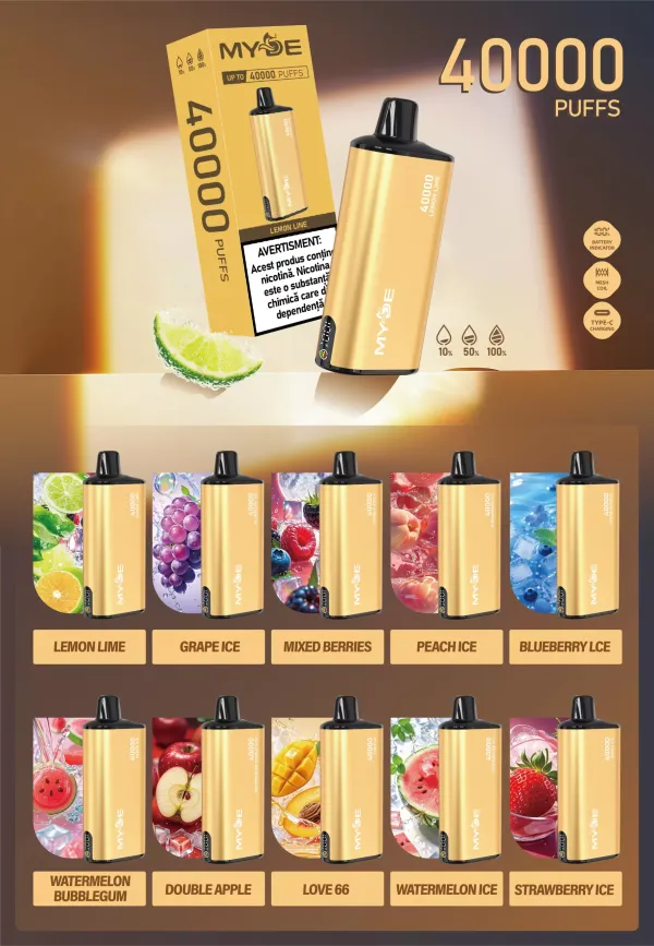 MYDE INGOT 40000 Puffs 40K LED Display Disposable Vape 20mg Bulk Buy Wholesale