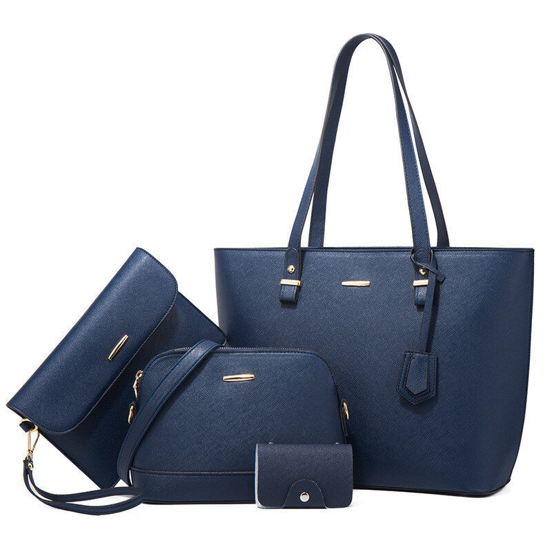 Conjunto de bolso de cuero de varias piezas hecho a mano
