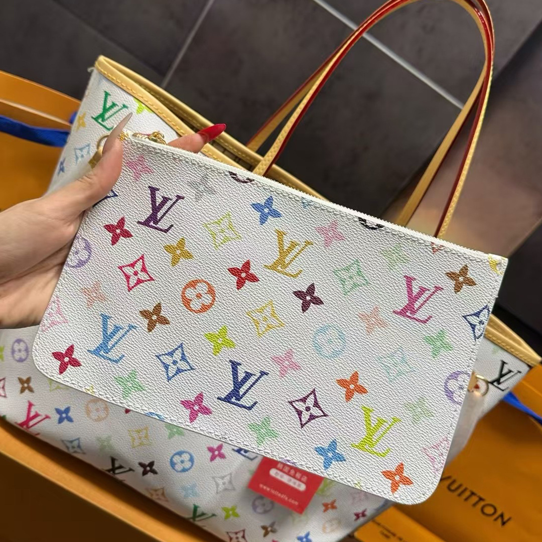 Louis Vuitton tri-color shopping bag