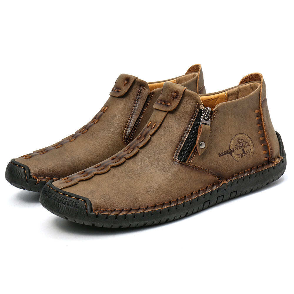 2022 Zipper Outdoor Casual Ręcznie szyte buty robocze