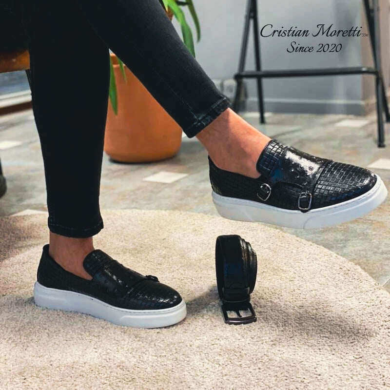 Tênis Fabio De Luca™ Premium com fivela dupla