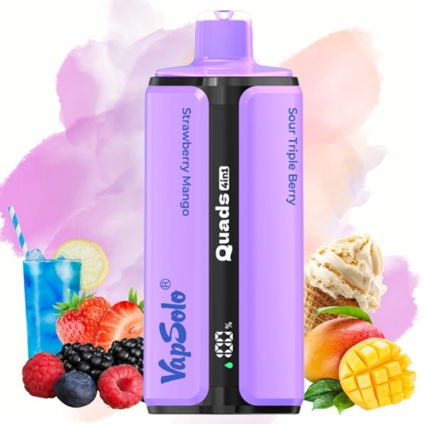 Vapsolo 80000 puffs disposable vape Vanilla Cola & Lemon Peach & Strawberry Raspberry Cherry Ice & Grape Ice