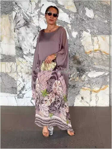 🥰[S-5XL] Novo vestido de verão em chiffon com gola redonda