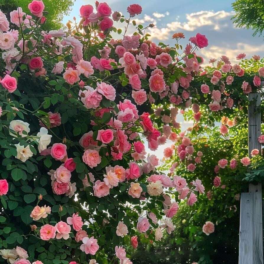 SEMENTES DE FLORES DE ROSA DE TREPEIRA