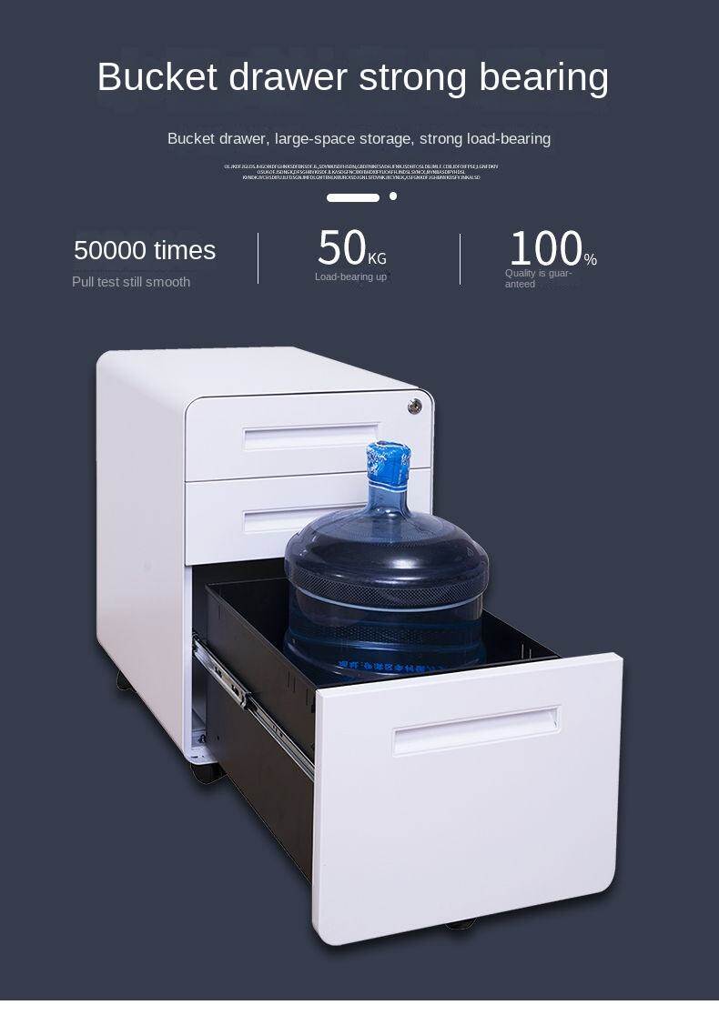 Factory Direct 390*500*600mm Removable Three Drawers with Silent Wheels with Lock Movable Cabinet for Work