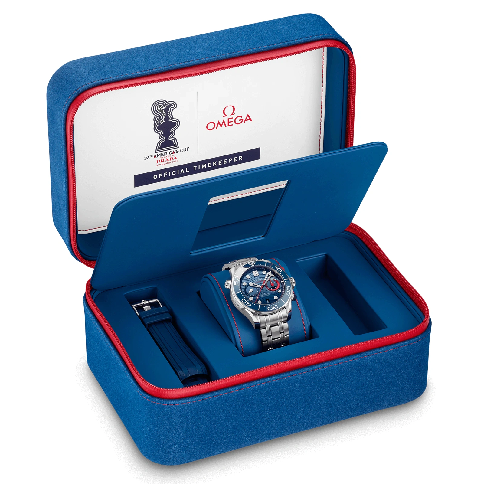 OM💛EGA Seamaster Diver Co-Axial Master Chronometer Chronograph 44mm Mens Watch O21030445103002