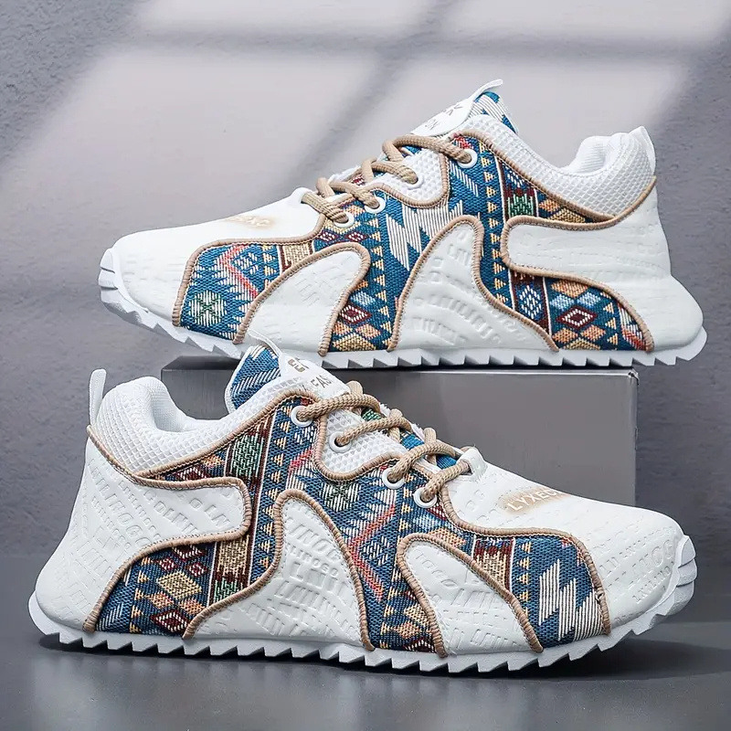 2024 Casual παπούτσια με μοντέρνες κεντημένες ραφές