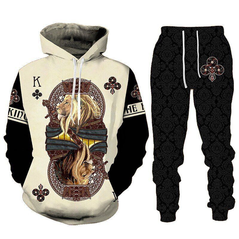 HOODIE LEÃO 3D MASCULINO