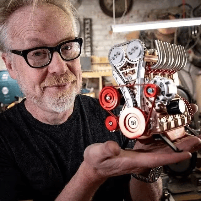 🚗Kit de modelo de motor de carro DIY para montagem mecânica de metal V8 (garantia de 3 anos)