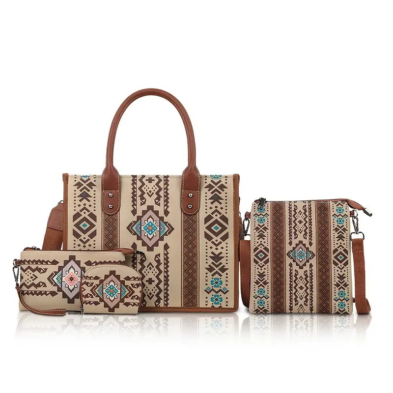 4 darabos Boho Chic táska és válltáska szett