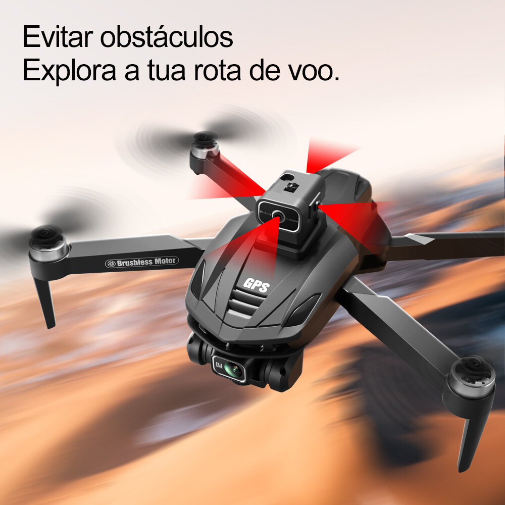 Drone V168 Pro com GPS - Câmara HD 8K - com atualização do GPS!