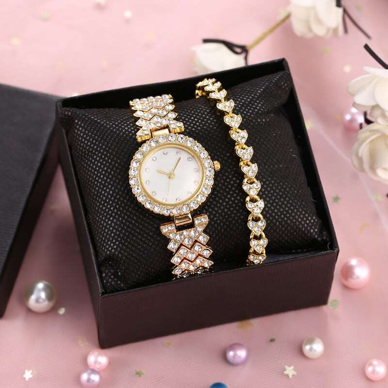 🔥49% OFF - Relógio de luxo feminino de platina