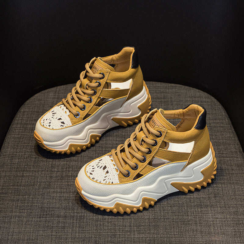 ✨Sapatos femininos ortopédicos grossos com salto de 7,5 cm