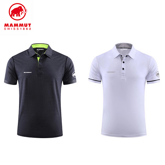Camisas polo masculinas MAMMUT®, pacote com 2