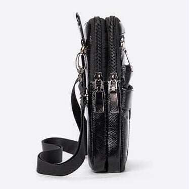 Męska torba na pasek z prawdziwej skóry Fanny Belt Bag Viconchic