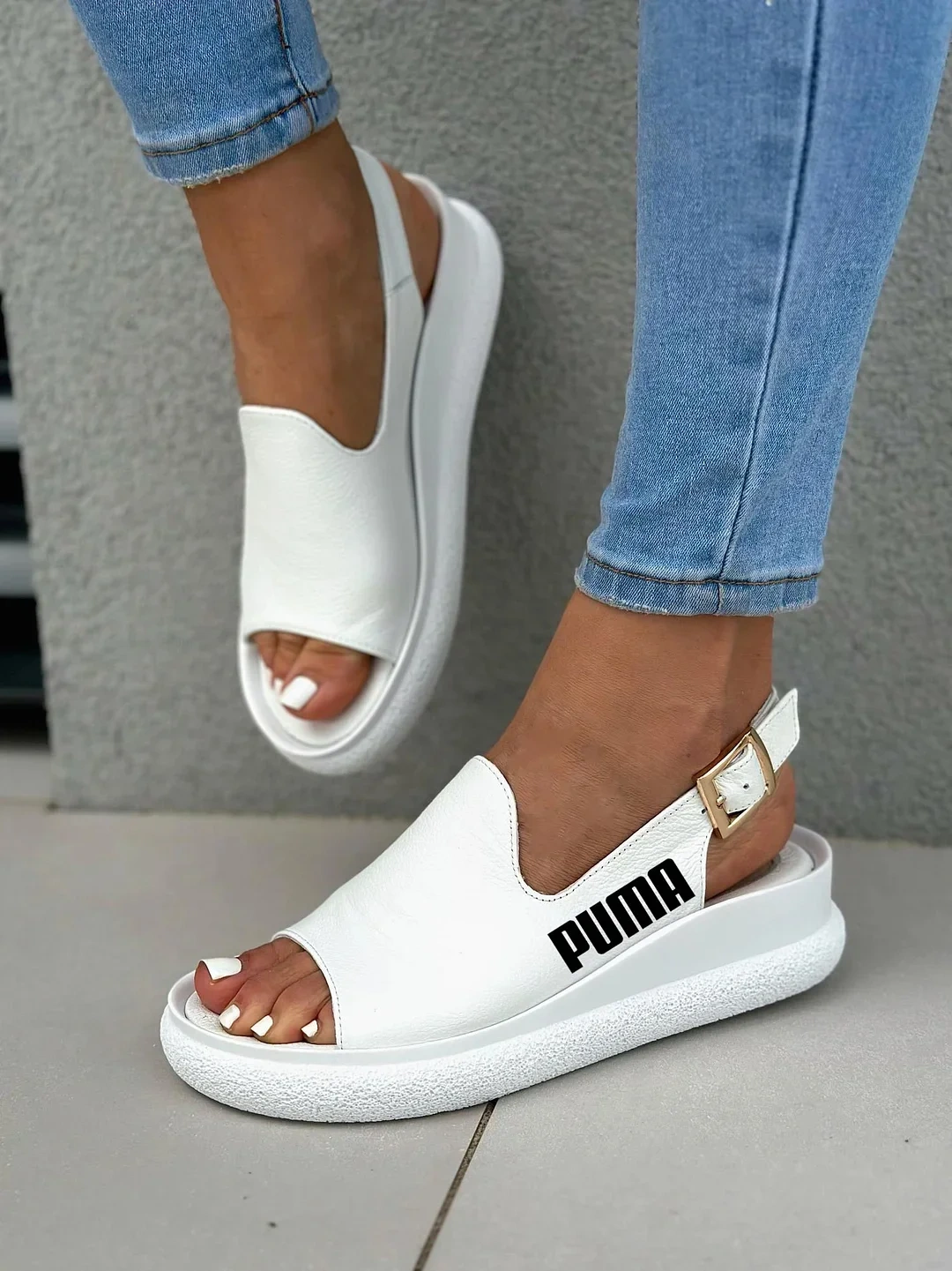 Damskie skórzane sandały PUMA®