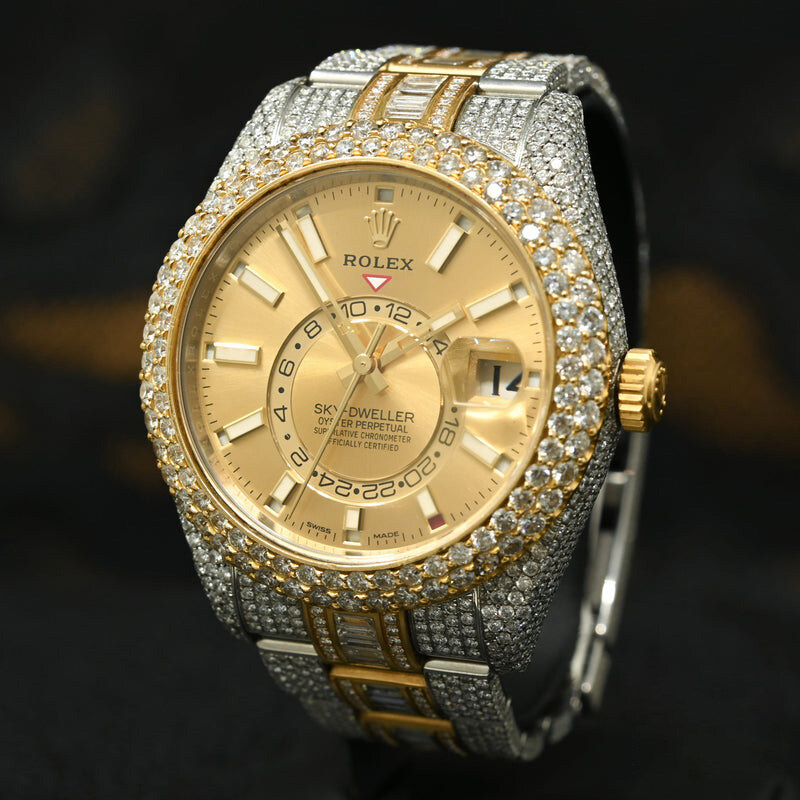 Rolex Datejust 41mm - 2 Tons Full Honeycomb Baguette